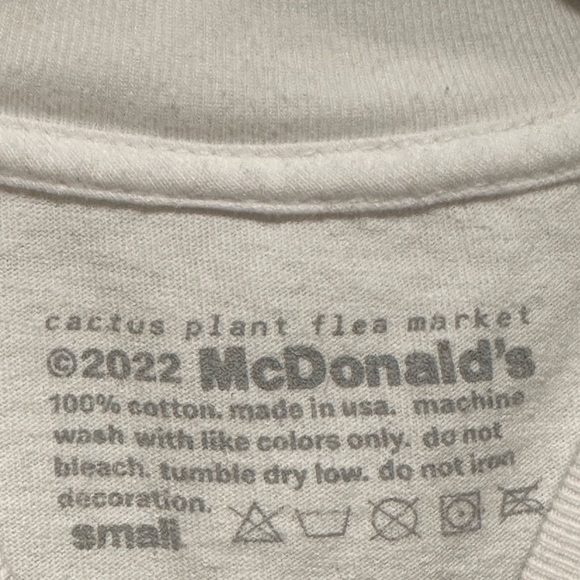 Cactus Plant Flea Market x McDonald's Team Big Mac T-shirt| Color White| Size SM - Picture 4 of 5